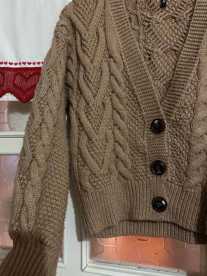 Trendy Bohem Tarzı Örgü Kadın Hırka - Görsel 2