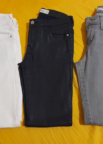 Gri Dar Kesim Midi Kot Pantolon