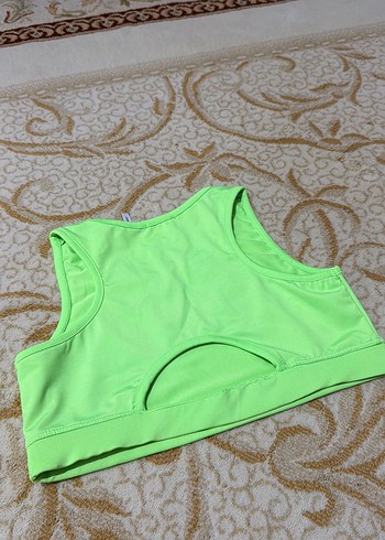 Kız Çocuk Neon Yeşil Spor Atlet - Görsel 3