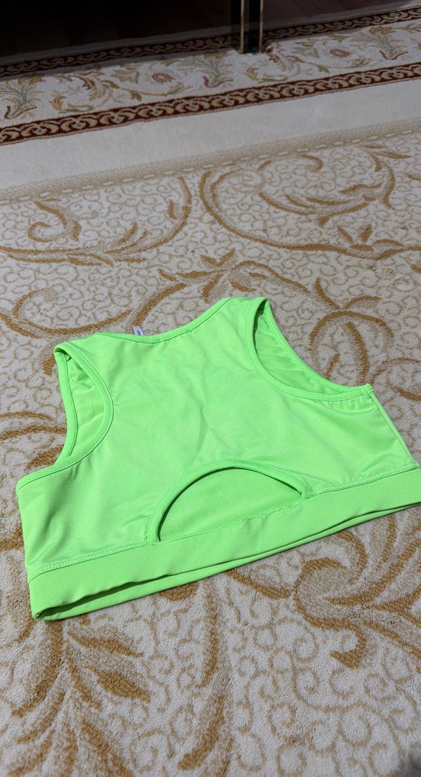 Kız Çocuk Neon Yeşil Spor Atlet - Görsel 3