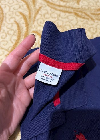 Lacivert Pamuklu kız çocuk Polo Tişört - Görsel 2