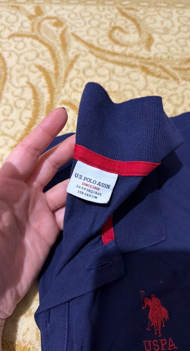 Lacivert Pamuklu kız çocuk Polo Tişört - Görsel 2