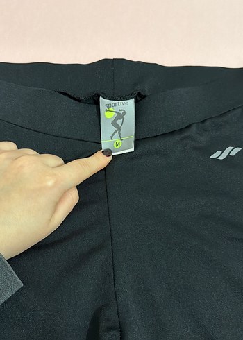 Mavi Şeritli Kadın Spor Tayt - Görsel 2