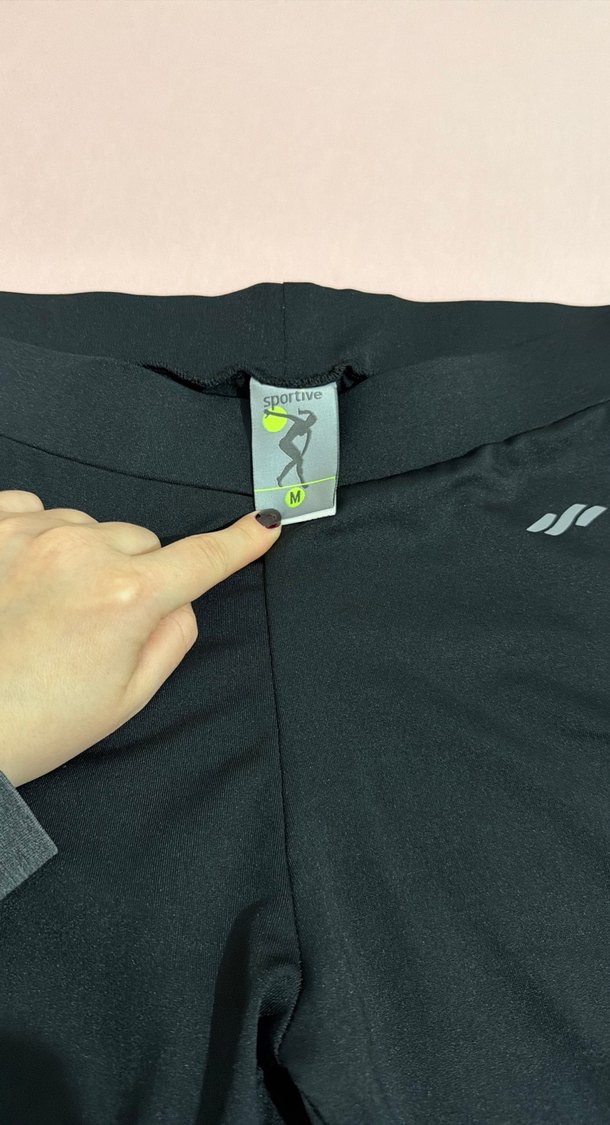 Mavi Şeritli Kadın Spor Tayt - Görsel 2