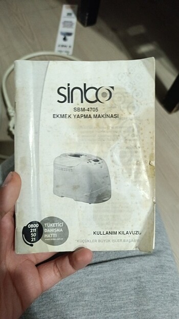 Sinbo ekmek kızartma makinesi açıklamayı okuyunuz