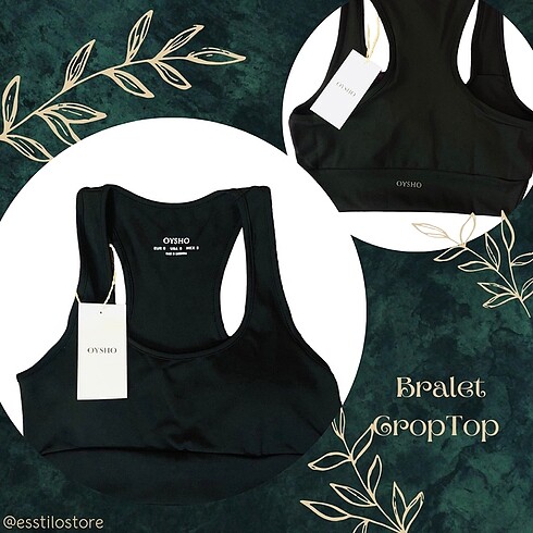Oysho OYSHO Scuba Kumaş Bralet/Crop Top