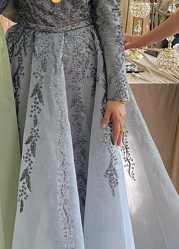 Tesettür abiye elbise nişan elbisesi - Görsel 6