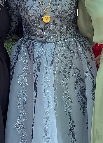 Tesettür abiye elbise nişan elbisesi - Görsel 7