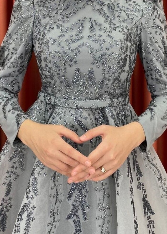 Tesettür abiye elbise nişan elbisesi - Görsel 4