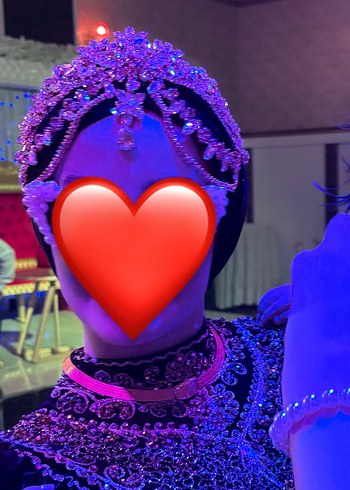 Alınlıklı gold gelin tacı - Görsel 3