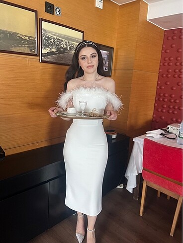 xs Beden Tüylü elbise