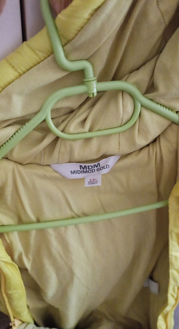 Sarı Nakışlı Bebek Kar Tulumu - Görsel 3