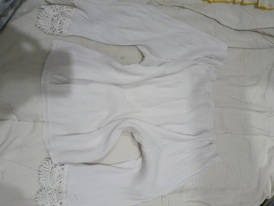 vintage dantel Detaylı Beyaz Bohem Uzun Kollu Bluz - Görsel 3