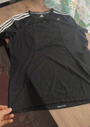 Adidas Siyah Kısa Kollu Spor Tişört