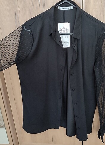 Kadın Siyah Gömlek s beden - Görsel 4