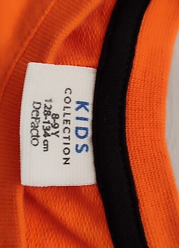 8 Yaş Beden turuncu Renk DeFacto kids erkek çocuk sweatshirt turuncu 8-9yaş