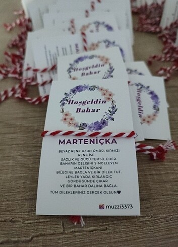 Marteniçka dilek şans nedime bileklik 10 Adet 
