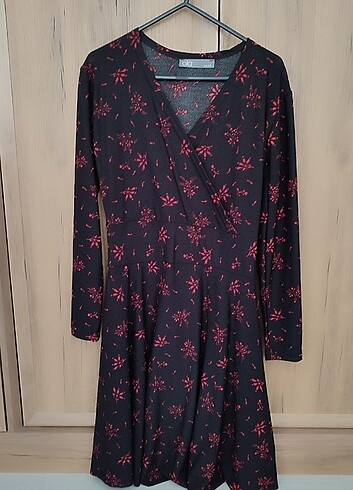 Ola siyah uzun kollu kadın elbise M beden - Görsel 2