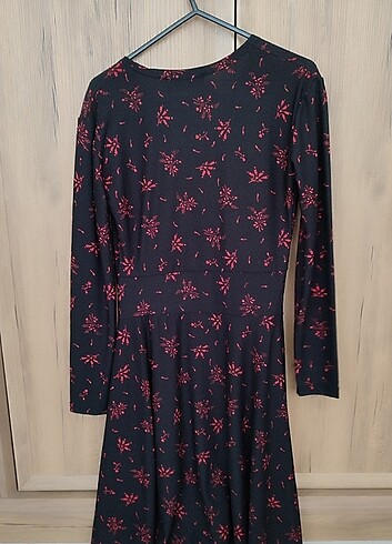 Ola siyah uzun kollu kadın elbise M beden - Görsel 4