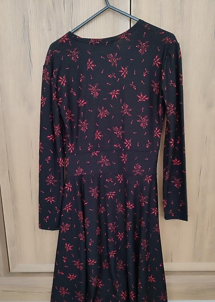 Ola siyah uzun kollu kadın elbise M beden - Görsel 4