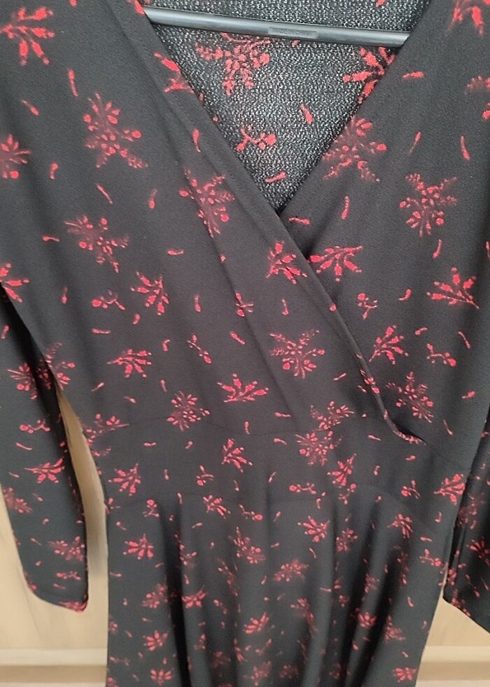 Ola siyah uzun kollu kadın elbise M beden - Görsel 5