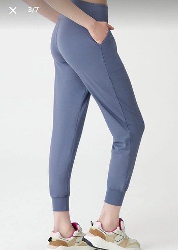 Los Ojos kadın antrasit yüksek bel jogger eşofman altı S beden - Görsel 3