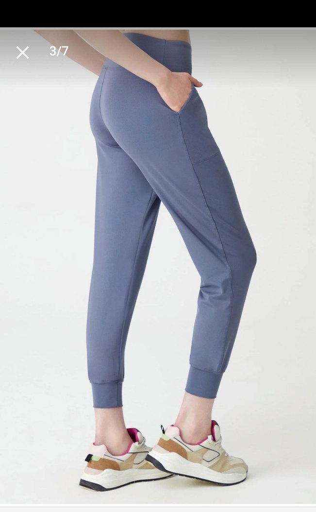 Los Ojos kadın antrasit yüksek bel jogger eşofman altı S beden - Görsel 3