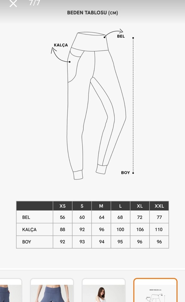 Los Ojos kadın antrasit yüksek bel jogger eşofman altı S beden - Görsel 5