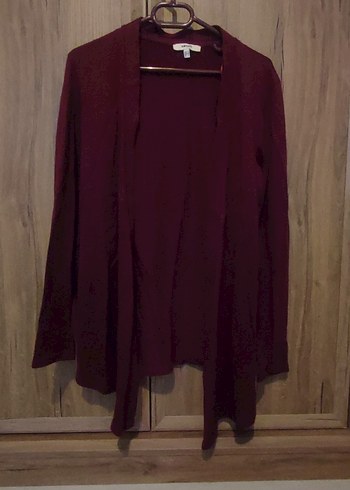 Koton Bordo Uzun Kollu Kadın Hırka S beden - Görsel 3