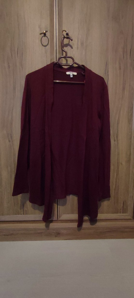 Koton Bordo Uzun Kollu Kadın Hırka S beden - Görsel 3