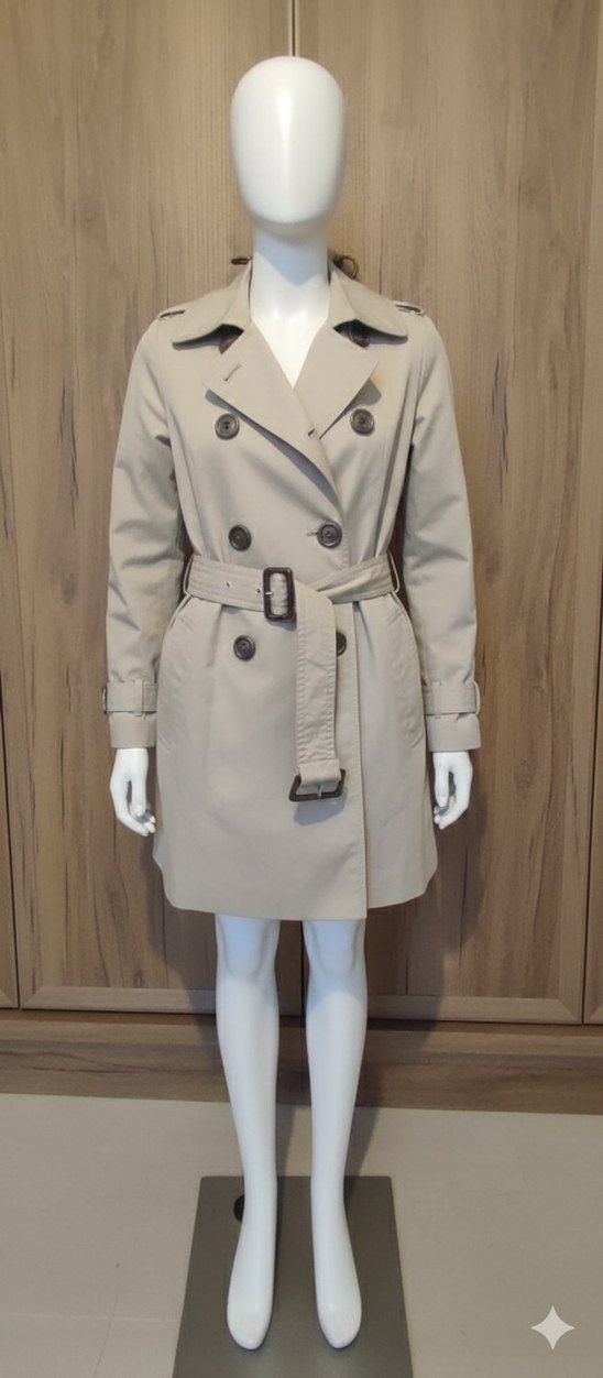 LCW xside Bej Kemerli Kadın Trençkot M beden - Görsel 2