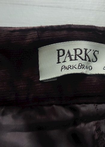 Park Bravo Bordo ince fitilli Süet kadife Midi Etek 40 beden - Görsel 3