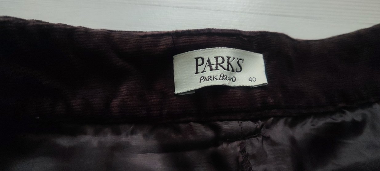 Park Bravo Bordo ince fitilli Süet kadife Midi Etek 40 beden - Görsel 3