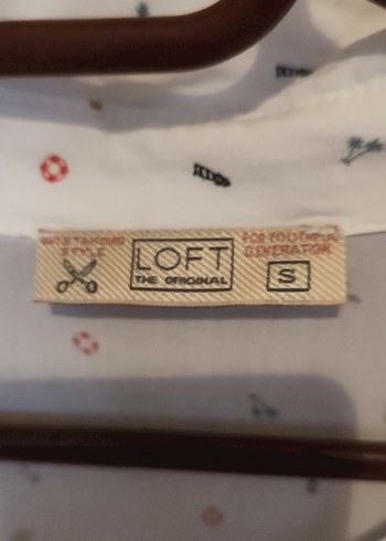 Loft Uzun Kollu Beyaz Desenli Gömlek S beden - Görsel 3