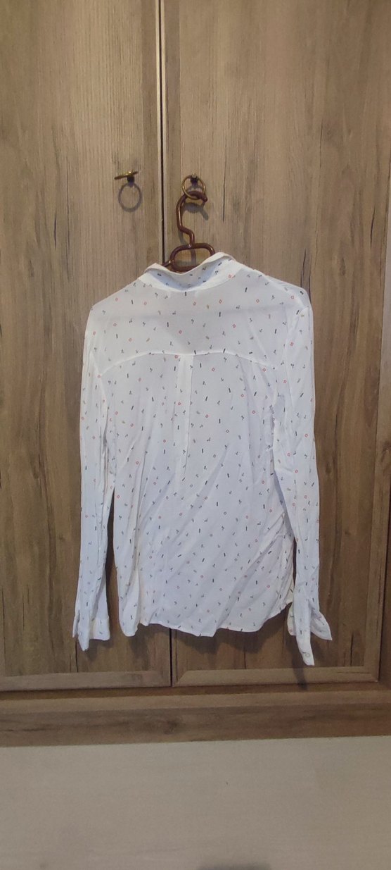Loft Uzun Kollu Beyaz Desenli Gömlek S beden - Görsel 4