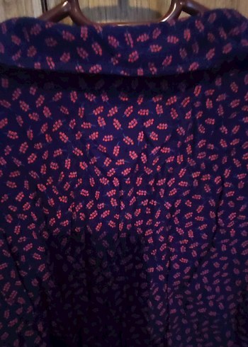 U.s Polo Mor Desenli V Yaka Uzun Kollu Gömlek 36 beden - Görsel 6