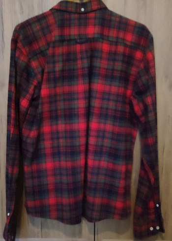 Timberland Kırmızı Ekose Erkek Uzun Kollu Gömlek M - Görsel 2