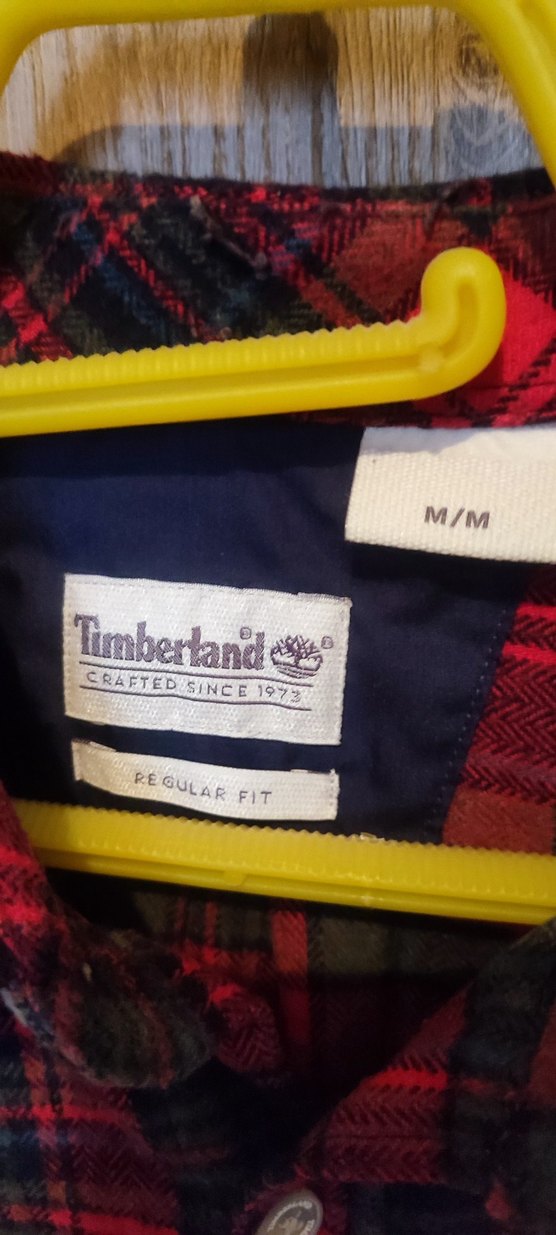 Timberland Kırmızı Ekose Erkek Uzun Kollu Gömlek M - Görsel 3