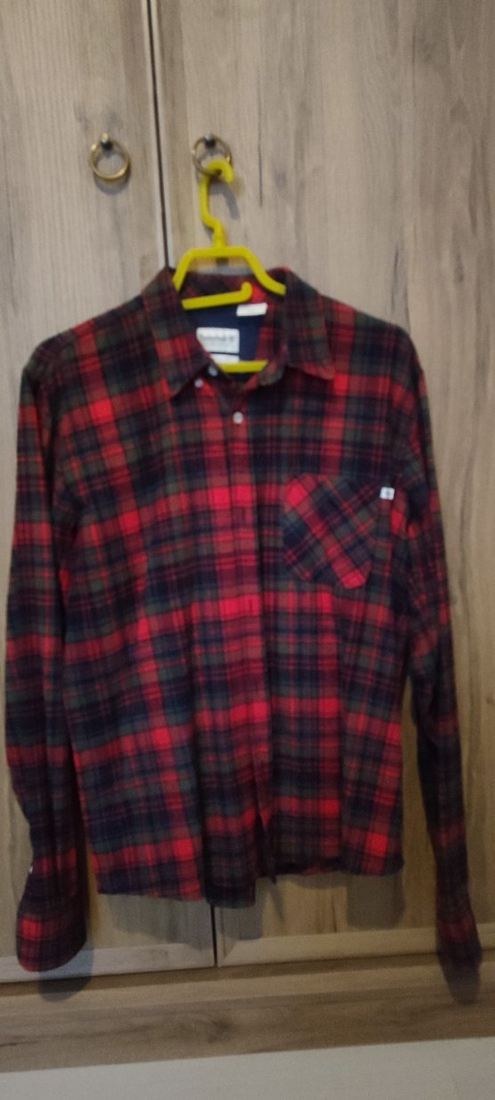 Timberland Kırmızı Ekose Erkek Uzun Kollu Gömlek M - Görsel 4