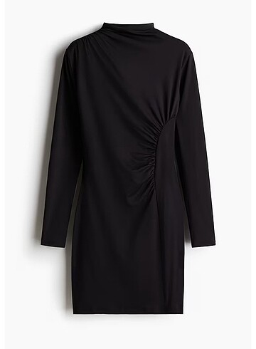H&M Drapeli Bedene Oturan Elbise