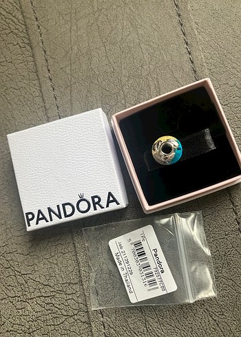 Pandora Çok Renkli Murano Camı ve Tüy Charm - Görsel 5