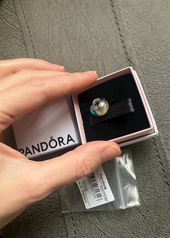 Pandora Çok Renkli Murano Camı ve Tüy Charm - Görsel 7