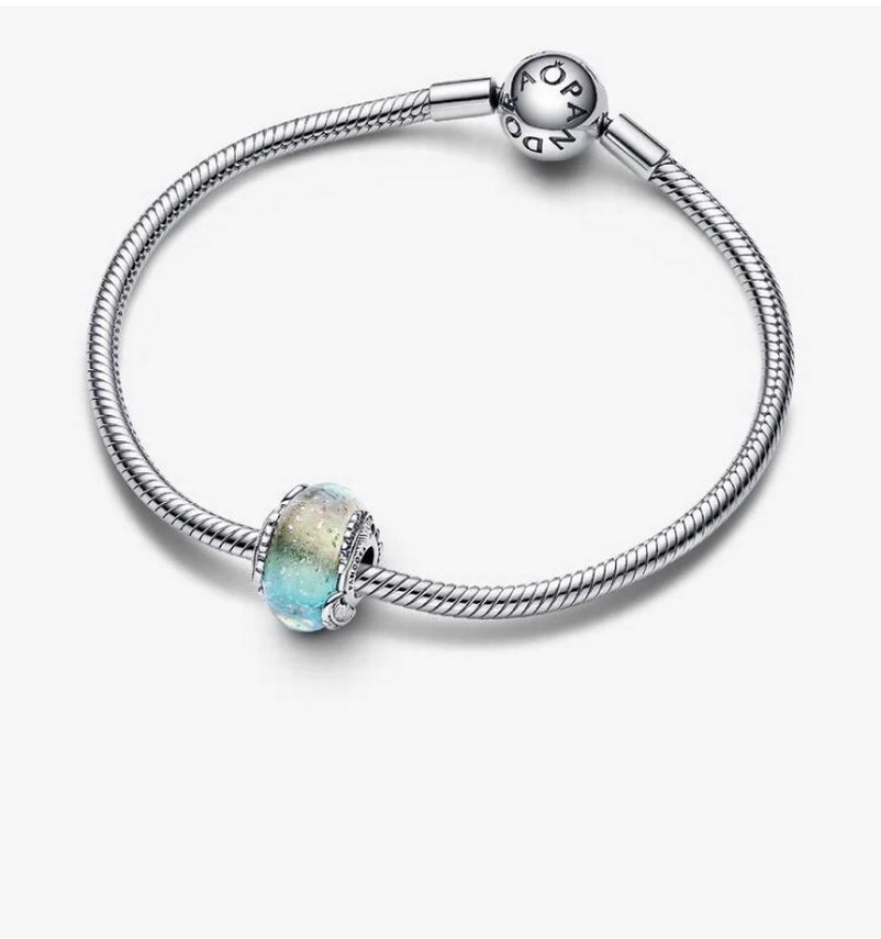 Pandora Çok Renkli Murano Camı ve Tüy Charm - Görsel 3