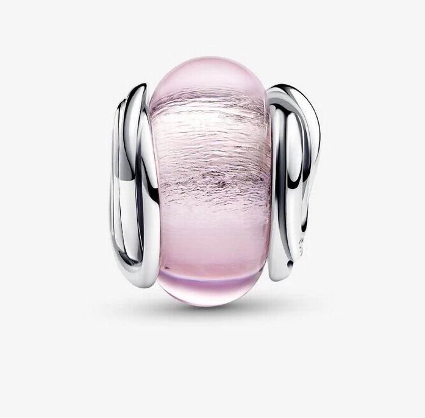 Pandora Pembe Murano Cam Charm - Görsel 2