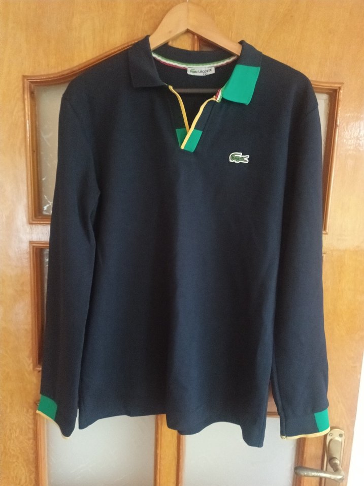 Lacoste Erkek Lacivert Düğmeli Sweatshirt - Görsel 2