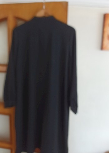 Düğmeli Siyah Uzun Kollu Bluz - Görsel 5