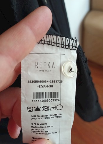 Düğmeli Siyah Uzun Kollu Bluz - Görsel 6