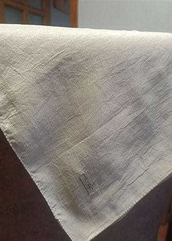 Bej rengi He qa marka parlak Kadın Şal - Görsel 2