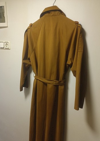 HE QA marka Kuşaklı Uzun Trençkot - Görsel 5