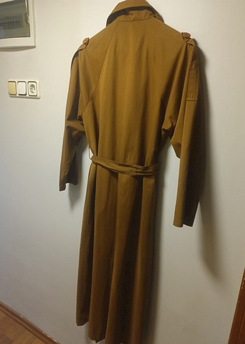 HE QA marka Kuşaklı Uzun Trençkot - Görsel 4